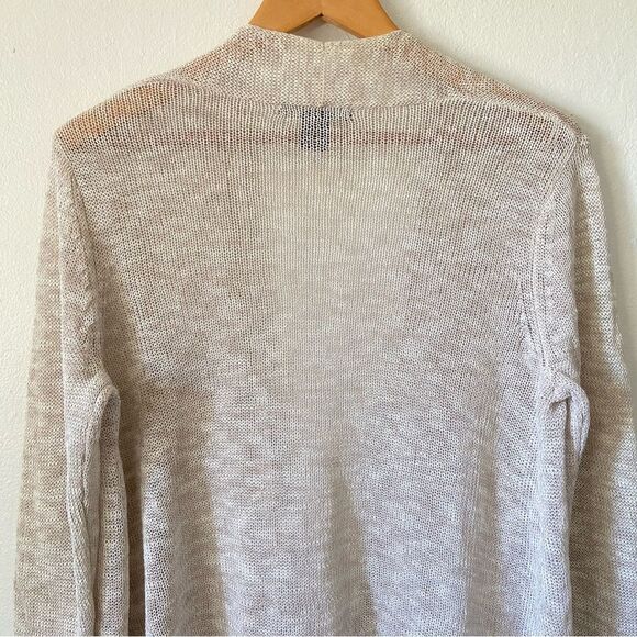 Tahari Cotton/Linen Knit Open Cardigan - Picture 4 of 9